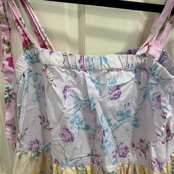 Tiered floral dress love shack fancy free people - Picture 4 of 6